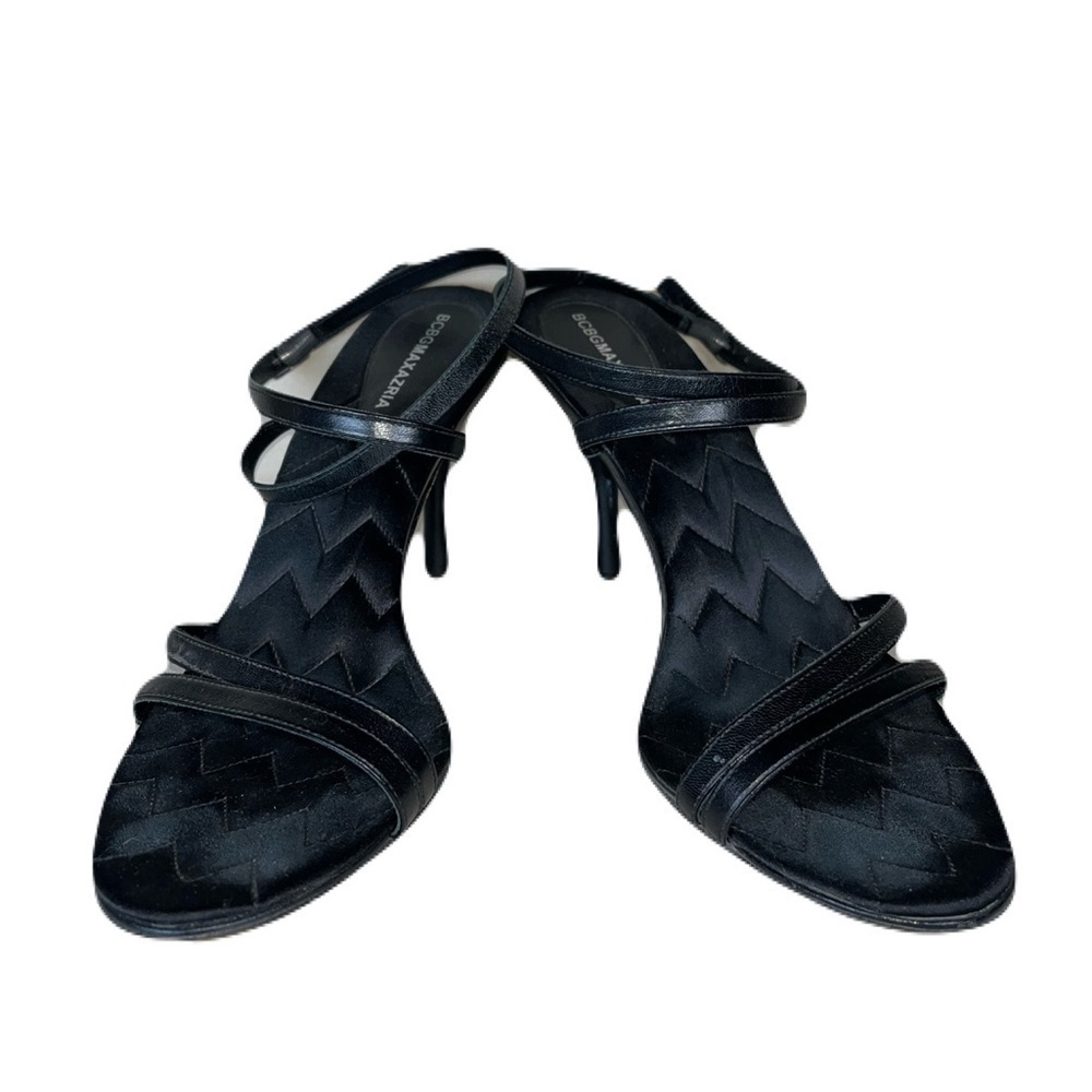BCBGMaxAzria Midnight Black Strappy Heels